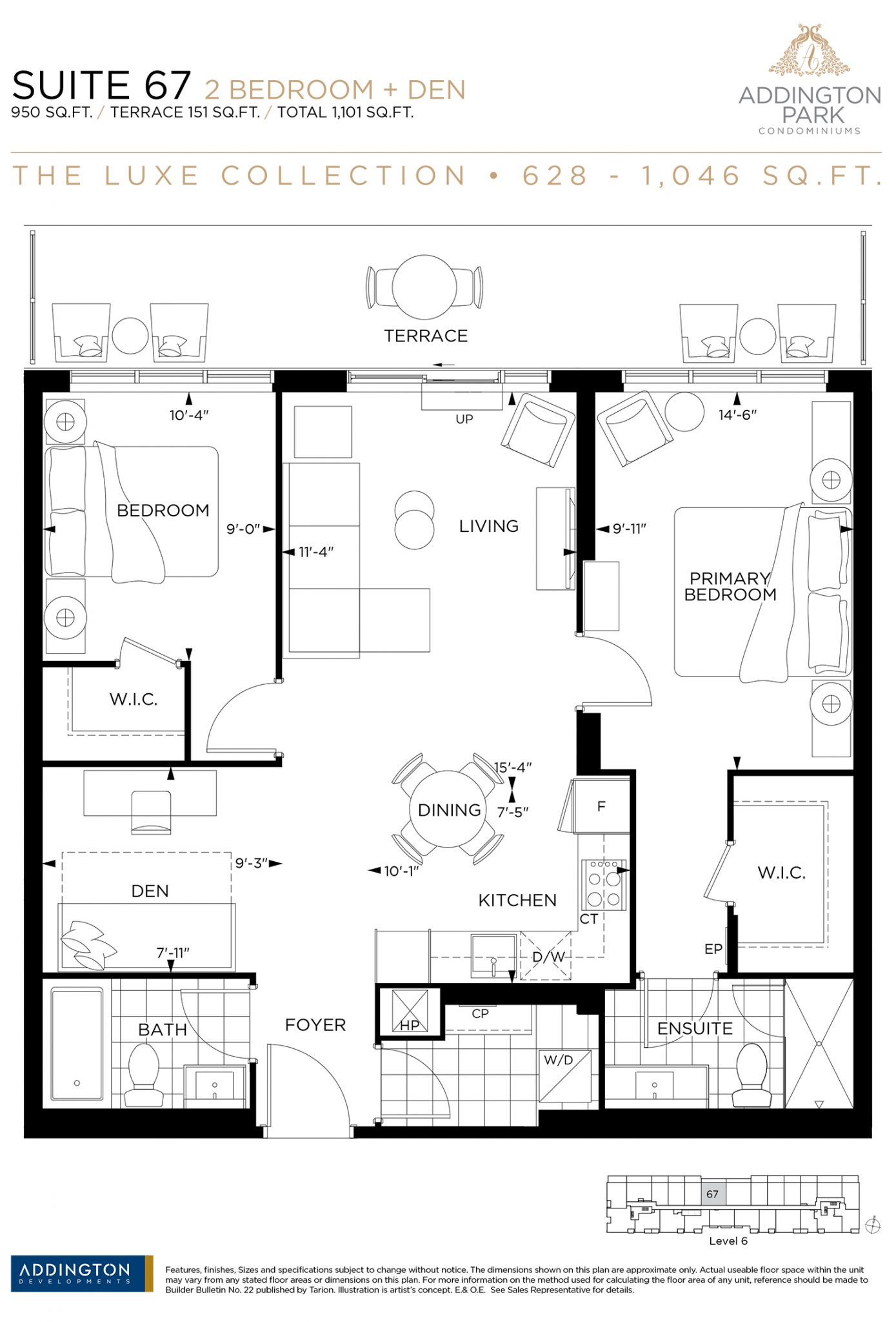 Floorplans Addington Park Condominiums
